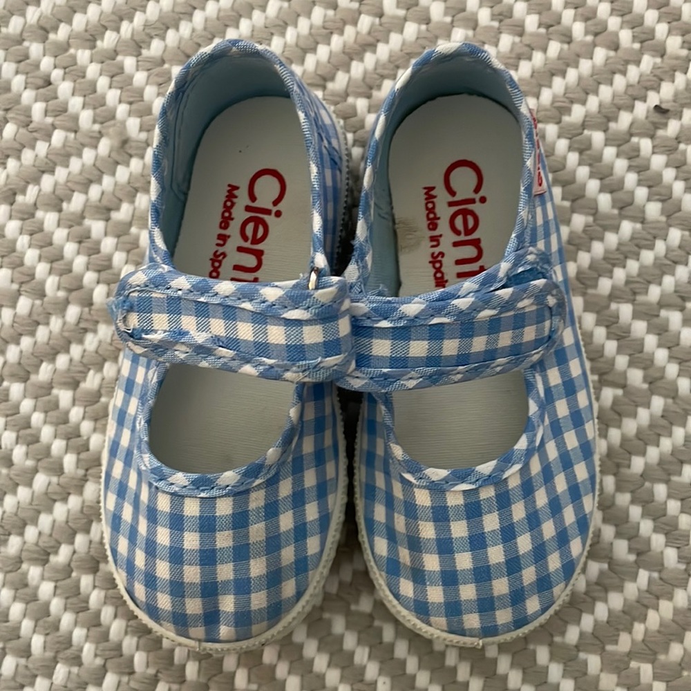 Cienta blue gingham. Barely worn. Like new. Size 21